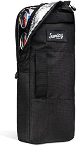 Golf Cooler Bag, Capacity for 7 Cans, Discrete, Water Resistant Zippers, Sleeves for Ice Packs, with 3 Grab Handles by Sunday Golf