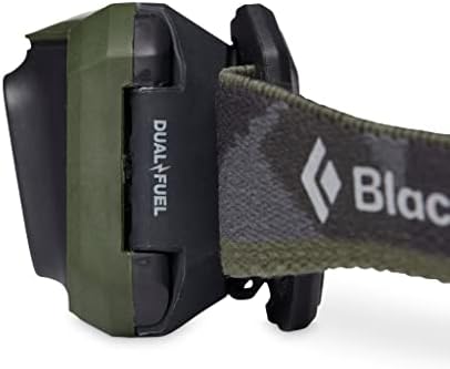 BLACK DIAMOND Storm 450 LED Headlamp, Waterproof and Dimmable Battery Powered Headlamp for Camping, Hiking, Hunting, Running, Work with Red Light Headlamp Mode, Dark Olive