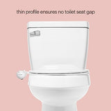 Brondell Fresh Spa Adjustable, Bidet Attachment FSA-15 for Toilet Seats with Adjustable Single Nozzle, Side Arm Control, Thin Profile, White (Ambient Temperature)