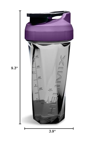 HELIMIX 2.0 Vortex Blender Shaker Bottle Holds upto 28oz | No Blending Ball or Whisk | USA Made | Portable Pre Workout Whey Protein Drink Shaker Cup | Mixes Cocktails Smoothies Shakes | Top Rack Safe