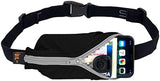 SPIbelt Original Pocket Running Belt for Women Men, Phone Holder for Running, Running Fanny Pack, Holder for Phone, Running Waist Pack, Expandable, Adjustable. Black with Anthracite Zipper