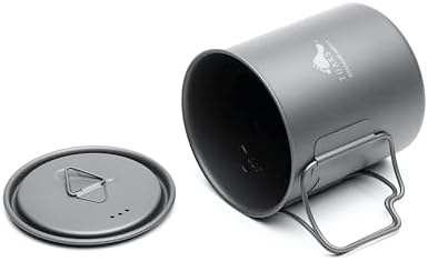 TOAKS LIGHT Titanium 450ml Cup with Lid (ultralight version)