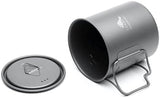 TOAKS LIGHT Titanium 450ml Cup with Lid (ultralight version)
