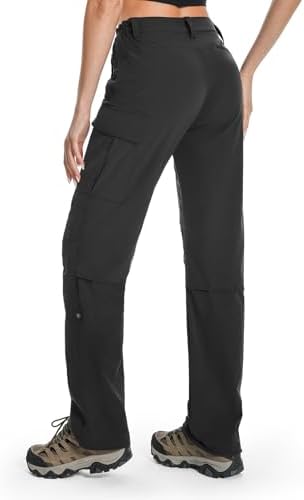 Moosehill Women's Hiking Pants Lightweight Quick Dry Water Resistant Cargo Travel Work Summer Pants for All Seasons