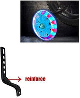 training wheels flash mute wheel bicycle stabiliser mounted Kit compatible for bikes of 12 14 16 18 20 Inch， 1 Pair