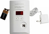 Kidde Carbon Monoxide Detector, Plug In Wall with 9-Volt Battery Backup, Digital LED Display - 6 Pack