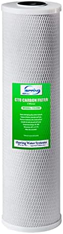 iSpring FC25B Whole House Water Filter Replacement Cartridge, CTO Carbon Block, 20” x 4.5”
