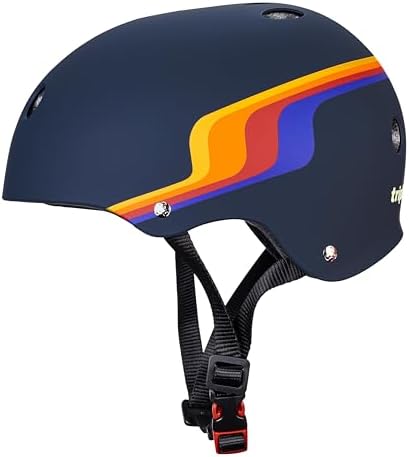 Triple Eight Certified Sweatsaver Helmet for Skateboarding, BMX, Roller Derby, Roller Skating, Inline Skating, Scooter and Bike