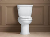 KOHLER K-4636-96 Cachet Quiet Close Elongated Toilet Seat, Slow Close Lid and Seat, Grip-Tight Bumpers and Installation Hardware, Biscuit