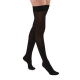 JOBST Relief Compression Stockings 20-30 mmHg Thigh High Silicone Dot Band Closed Toe Black Medium