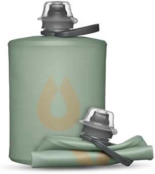 HydraPak Stow - Collapsible Backpacking Water Bottle (350ml, 500ml, 1L) - BPA Free, Ultra Light, Spill-Proof Twist Cap