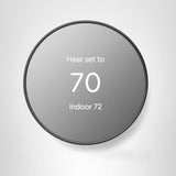Google Nest Thermostat - Smart Thermostat for Home - Programmable Wifi Thermostat - Charcoal