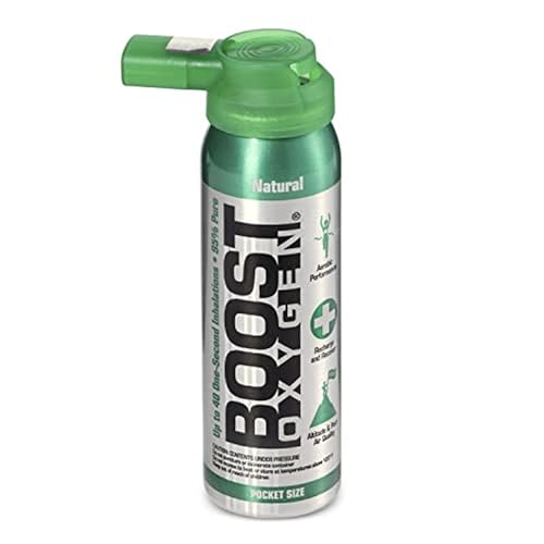 Boost Oxygen Large Natural 10L Canister | Respiratory Support for Aerobic Recovery, Altitude, Performance & Health (6 Pack)