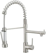 AIMADI Kitchen Faucet with Pull Down Sprayer,Commercial Stainless Steel Pull Down Sprayer Kitchen Faucet Single Hole Single Handle RV Laundry Outdoor Kitchen Sink Faucets