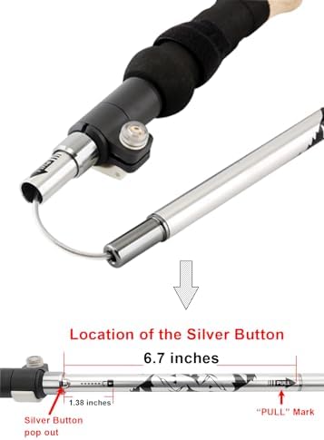 Aluminum Collapsible Ultralight Travel Trekking Hiking Pole for Men and Women