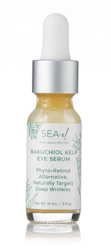 Sea-el Bakuchiol Kelp Eye Serum Plant-Based Skincare Naturally Boosts Under Eye Glow Targets Deep Wrinkles & Supports Smooth Skin - Retinol Alternative for Women or Men, Vegan - .5 oz