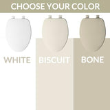 Church 585EC 346 Easy Clean Toilet seat, Elongated, Linen