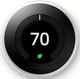 Google Nest Learning Thermostat - 3rd Gen - Programmable Smart Thermostat for Home - Compatible with Alexa (White)