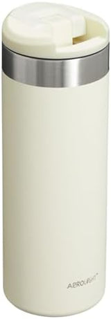Stanley AeroLight Transit Bottle 16 oz | Locking Drink Through Lid | Leak Resistant Water Bottle or Coffee Travel Mug | Lightweight Insulated Stainless Steel | BPA-Free | Cream