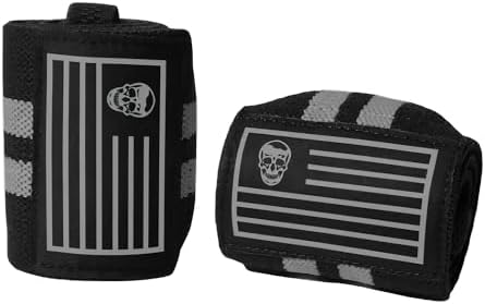 Gymreapers Weightlifting Wrist Wraps (IPF Approved) 18" Professional Quality Wrist Support with Heavy Duty Thumb Loop - Best Wrap for Powerlifting Competition, Strength Training, Bodybuilding