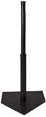 Champion Sports Deluxe Batting Tee – Mounted on Official Home Plate, Adjustable Telescopic Molded Rubber Tee, Multiple Style Options – Singles & Sets Available