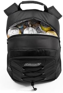 Coleman Chiller Insulated Backpack Cooler, Leakproof 28-Can Backpack Cooler with 12+ Hour Ice Retention, Made with Recycled Materials