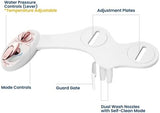 LUXE Bidet NEO 320 - Hot and Cold Water, Self-Cleaning, Dual Nozzle, Non-Electric Bidet Attachment for Toilet Seat, Adjustable Water Pressure, Rear and Feminine Wash, Lever Control (Rose Gold)