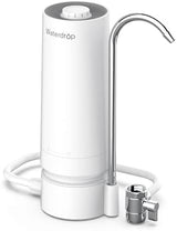 Waterdrop Countertop Water Filter, 4000 Gallons Water Filter for Sink Faucet and Filter Life Reminder, Reduces Heavy Metals, Bad Odor, and 99% Chlorine (1 Filter Included) WD-CTF-05