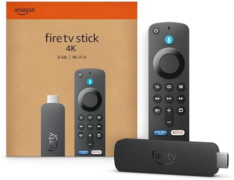 Amazon Fire TV Stick 4K (newest model) with AI-powered Fire TV Search, Wi-Fi 6, stream over 1.5 million movies and shows, free & live TV