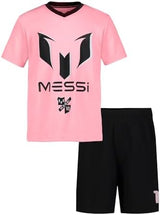 boys Lifestyle Short Sleeve 2-piece Set, Slim-fit Jersey Set With Top & Shorts