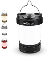 Sofirn LT1S LED Camping Lantern, Rechargeable Lantern with Dimmable 2700K - 6500K Light, red Light, 500 Hours Battery Life for Power Outages, Hiking, Camping, Emergency