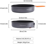 Fire-Maple 7.6 Inch Camping Frying Pan w/Nonstick Coating | Durable Lightweight Camping Skillet for Cooking Egg Steak | Outdoor Kitchen Equipment Gear | Portable Backpacking Cooking Pan