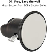 BOPai Vacuum Suction Cup Shower Head Holder, Adjustable 20 Degrees from The Wall - Oil Rubbed Bronze