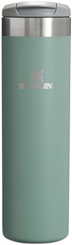 Stanley AeroLight Transit Bottle 20 oz | Locking Drink Through Lid | Leak Resistant Water Bottle or Coffee Travel Mug | Lightweight Insulated Stainless Steel | BPA-Free | Shale