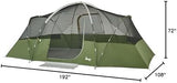 Slumberjack Aspen Grove 8 Person Hybrid Dome Family Camping Tent with 2 Rooms, Room Divider, Separate Entries, Full Fly, and Vestibule Storage