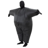 RHYTHMARTS Black Inflatable Costume Full Body Suit Halloween Christmas Costumes Fancy Dress Adult (Black)