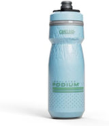 CamelBak Podium Chill Insulated 21oz Bike Water Bottle - Easy Squeeze Bottle - Fits Most Bike Cages, Crystal Blue