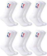 Ultra Game Men's NBA Official Athletic Cushioned Secure Fit Crew Socks-6 Pack