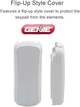 Genie Garage Door Opener Wireless Keyless Keypad - Safe & Secure Access - Compatible with All Genie Intellicode Garage Door Openers - Easy Entry into the Garage With a PIN - Model GK-R, White