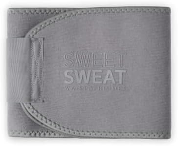 Sports Research® Sweet Sweat Waist Trimmer - Premium Sweat Enhancing Fitness Belt for Women & Men - 5 Adjustable Sizes
