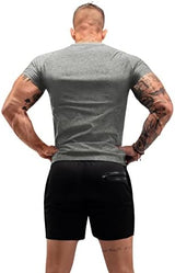 Sauna Shirt for Men Sweat Suit Compression T-Shirt Weight Loss Body Shaper Shirts for Workout Sports