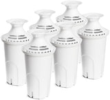 Water Filter Replacement Compatible with Brita Water Pitchers and Dispensers, by DESENRUIS for Classic 35557, OB03, Mavea 107007, Reduce Chlorine and Bad Taste, BPA free, Pack of 6