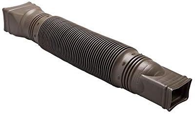 WholesalePlumbing Supply 2-Pack Brown Flexible Downspout Extension Gutter Connector Rainwater Drainage,FD-85019-2PK
