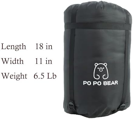 Zero Degree Sleeping Bag for Adults 100% Cotton Flannel Tall and Big