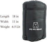 Zero Degree Sleeping Bag for Adults 100% Cotton Flannel Tall and Big