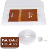 Yotache Adjustable Magnetic Screen Door Fit Doors Size Width 29"-33" Height 79"-81", Reinforced Polyester Mesh with Full Frame Hook&Loop Strip, White