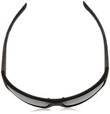 Body Glove Men's Huntington Beach Sunglasses Polarized Wrap, Matte Black Rubberized, 61 mm