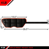 JFIT Adjustable Ankle Weights - Ankle Weight Pair 10 Weight and Bundle Options - 0.5 to 10 lbs Each, Set of 2, Adjustable Straps – Comfortable, Breathable, Moisture Absorbent Weight Straps for Men and Women