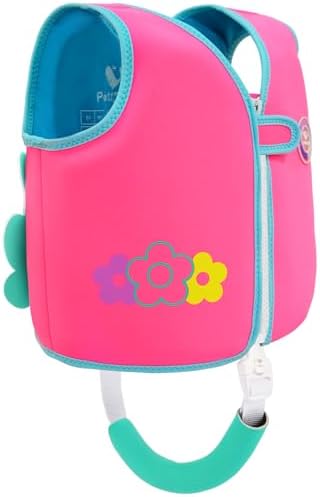 Pottwal Swim Vest for Kids - Swim Jacket for 1-2 Years (24-33LBS) - Buoyancy Aid Made of Neoprene & EPE - with Adjustable Crotch Strap