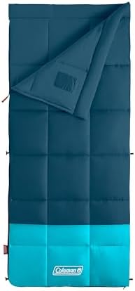 Coleman Kompact Cool-Weather Sleeping Bag, 20°F/30°F/40°F Adult Sleeping Bag with Heat Retention, Stuff Sack, & Snag-Free Zipper
